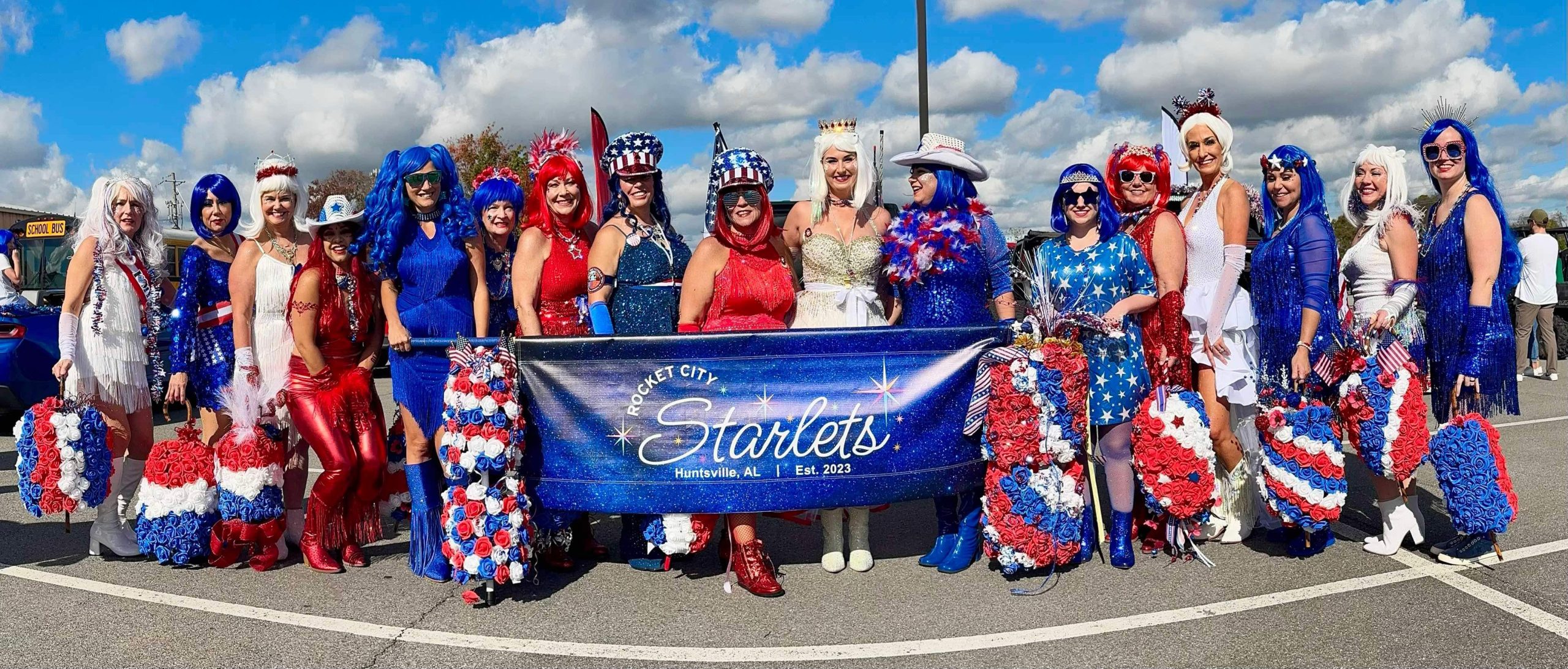 We mix red lipstick, retro style, and real community impact - it's sparkle with a purpose!